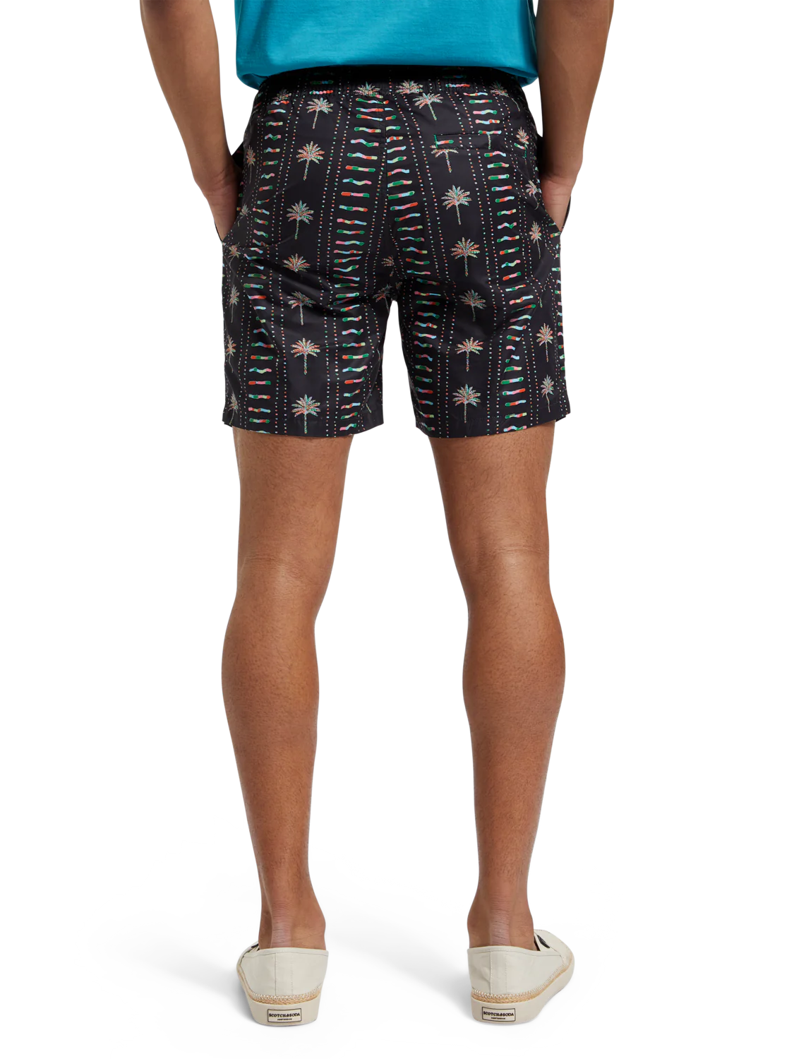 BAÑADOR CON ESTAMPADO INTEGRAL DE PALMERAS - NEGRO - SCOTCH & SODA | 175368-6100