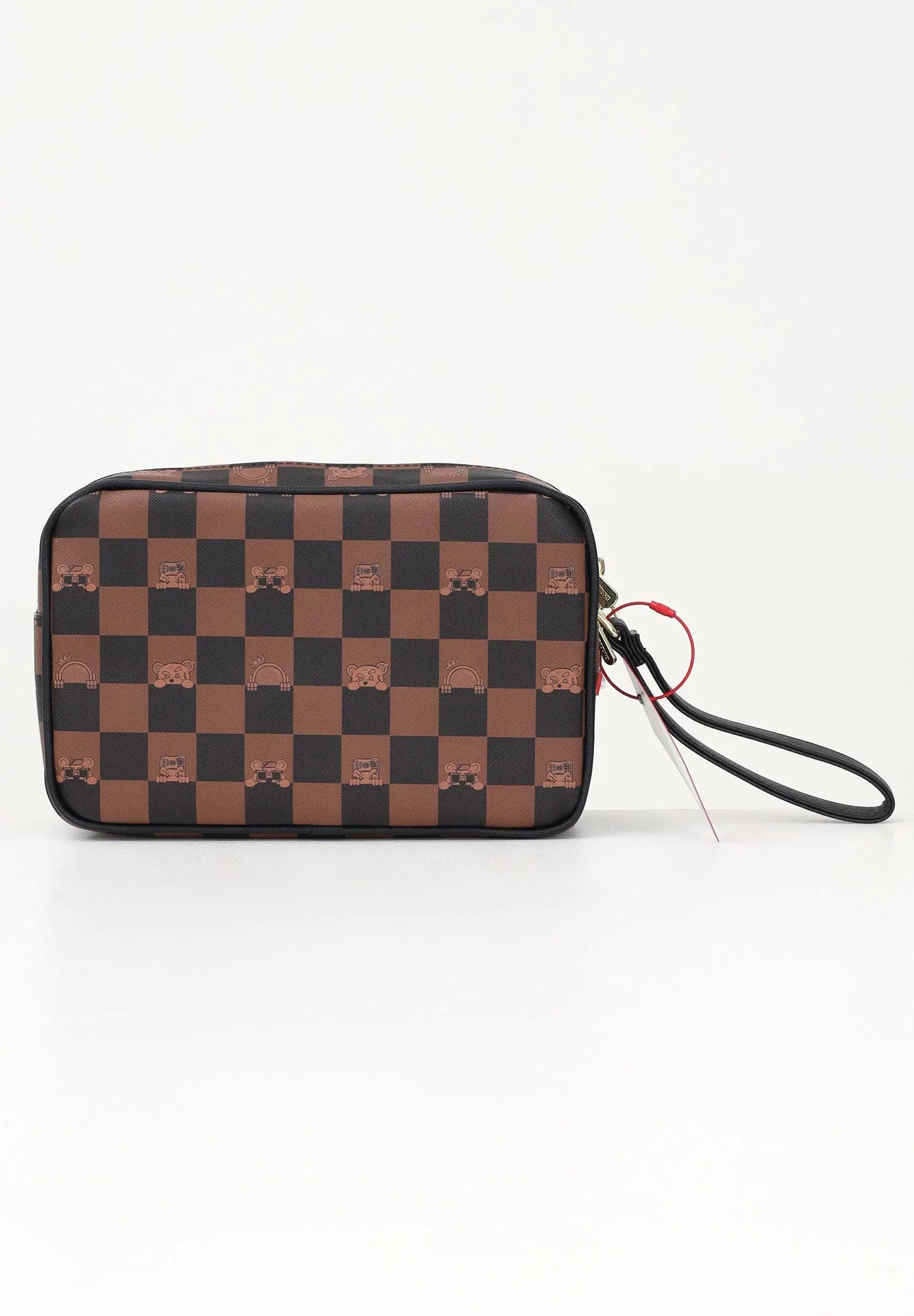NECESER PEEKING CHARACTER CHECK TOILETRY - MARRON - SPRAYGROUND | 910B7510NSZ
