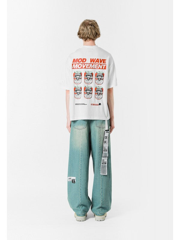 CAMISETA BEER - BLANCO - MOD WAVE MOVEMENT | MW092020131