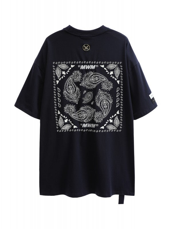 CAMISETA "BANDANA" - AZUL MARINO - BLACK CAPSULE MOD WAVE MOVEMENT | MW082020520