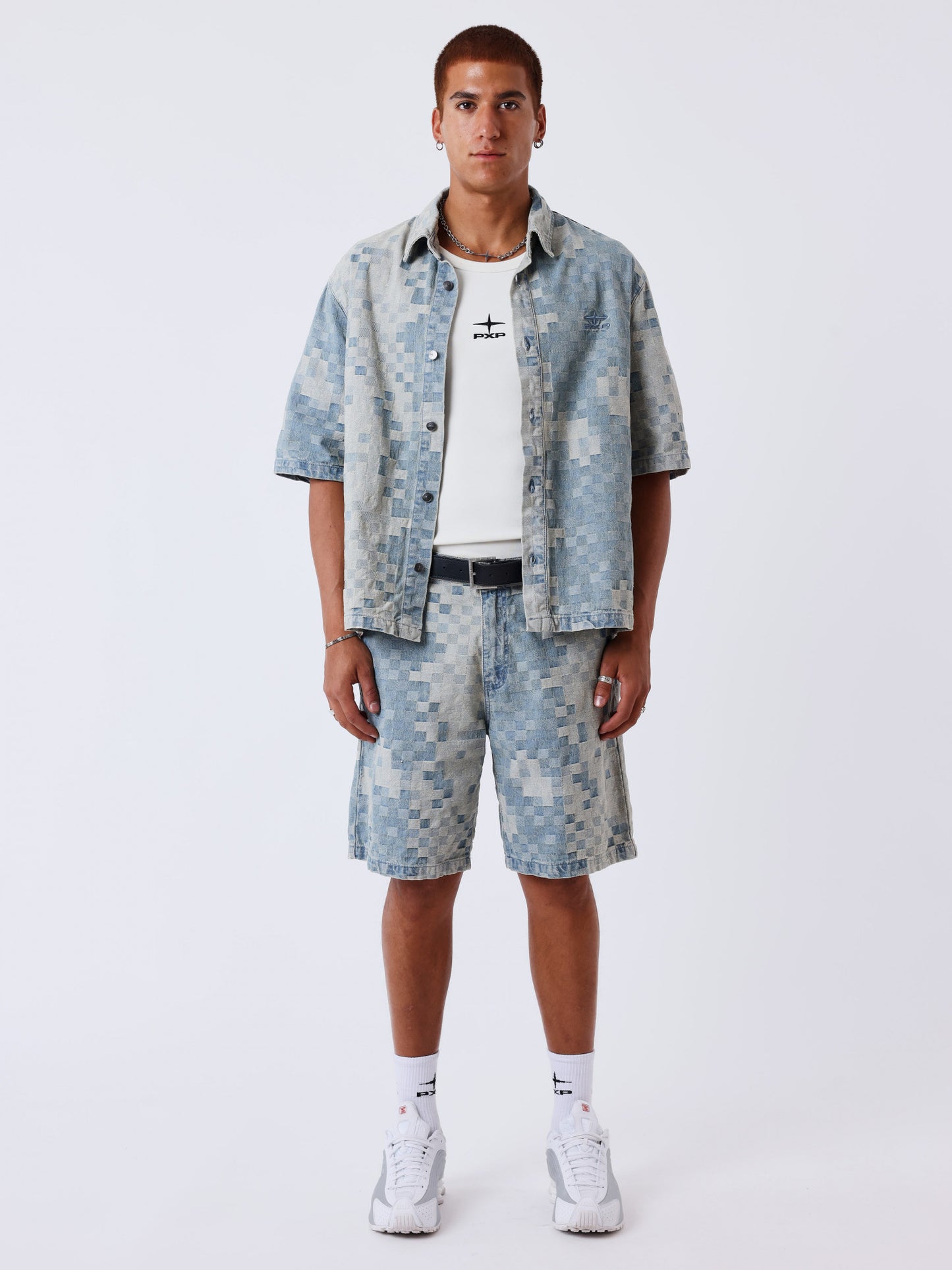 CAMISA DE MANGA CORTA VAQUERA - AZUL - PROJECT X PARIS | PXP 2693115