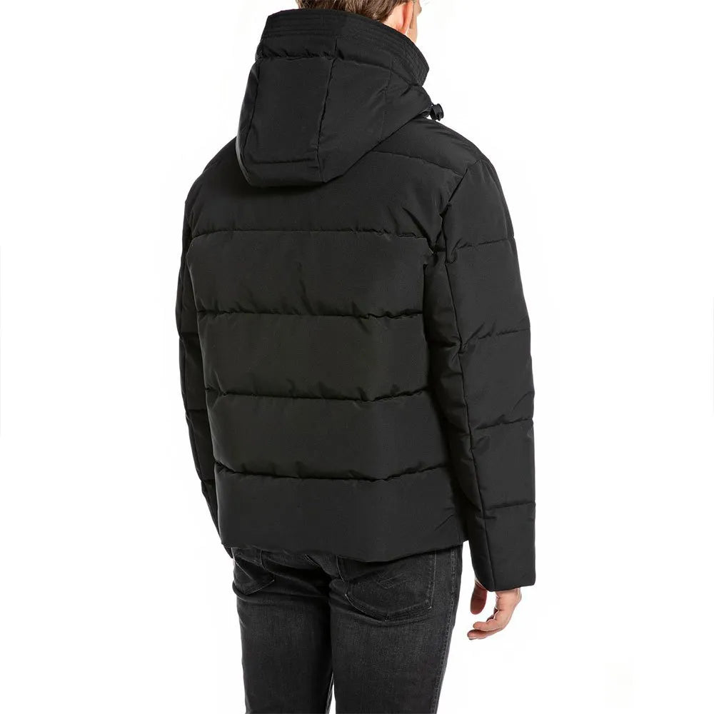 CHAQUETA CON CREMALLERA Y BOLSILLOS - NEGRO - REPLAY | M8403.000.84728