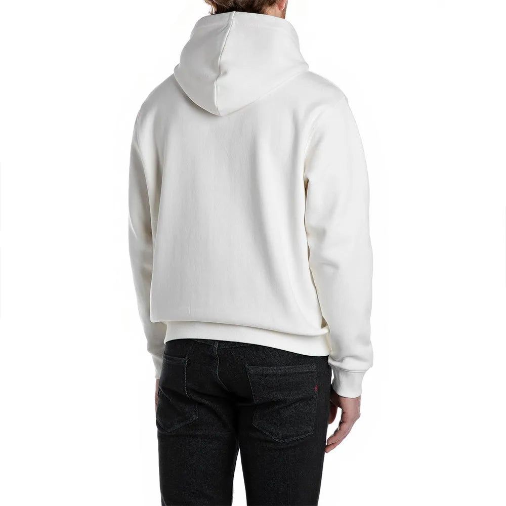 SUDADERA LOGO CON CAPUCHA - BLANCO - REPLAY | M3104 .000.23832