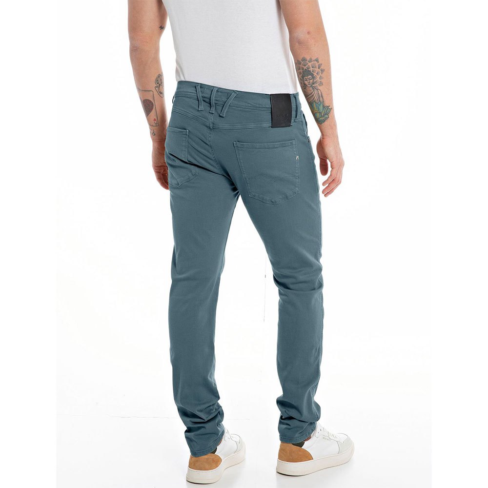 PANTALÓN VAQUERO SLIM FIT ANBASS HYPERFLEX - AZUL - REPLAY | M914Y .000.8366197