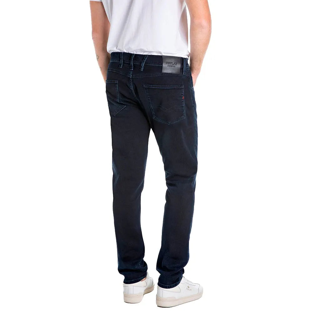 PANTALÓN VAQUERO AJUSTADO SLIM FIT ANBASS HYPERFLEX - AZUL OSCURO - REPLAY | M914Y.000.661 K11