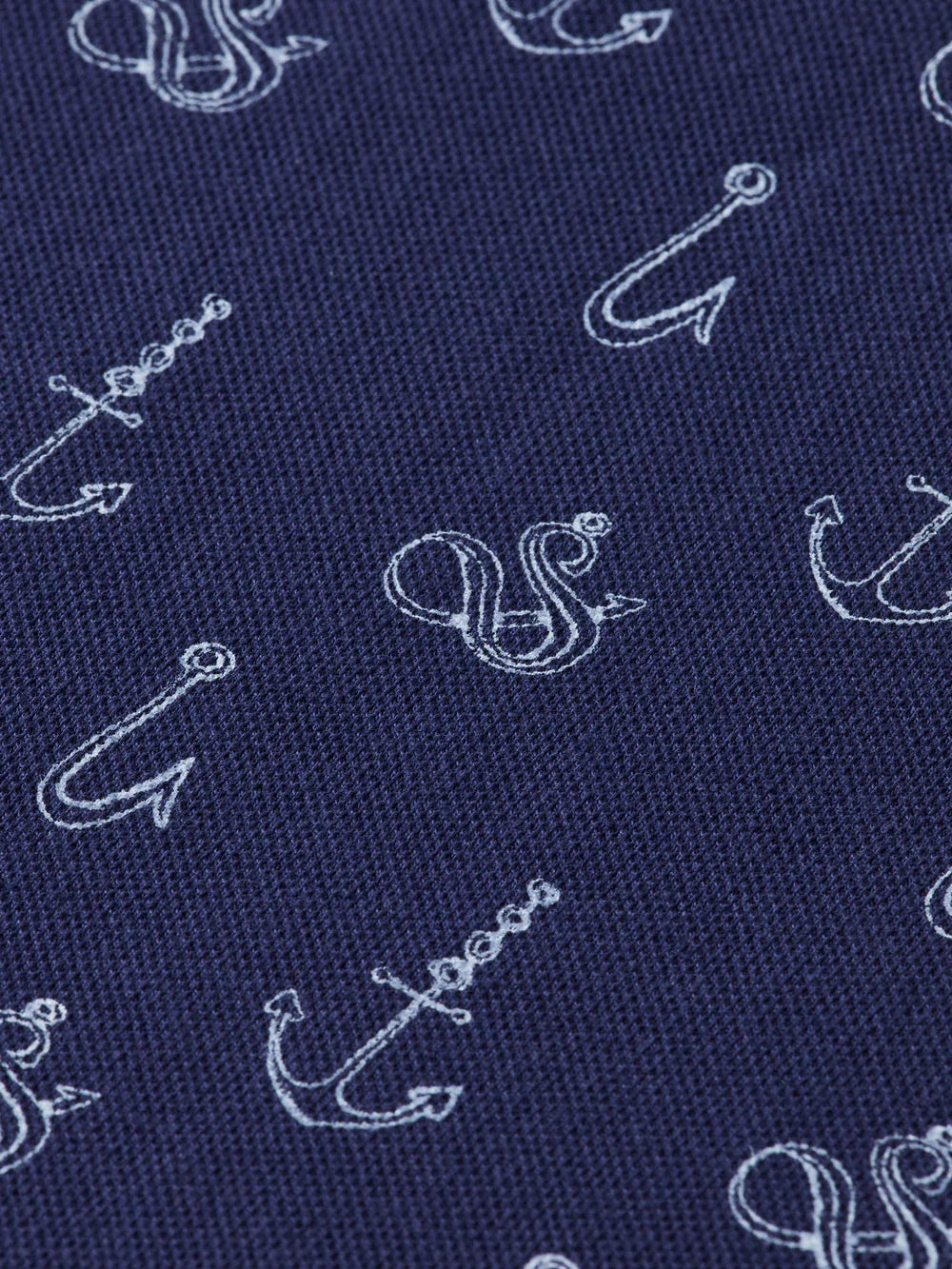 POLO CON ESTAMPADO INTEGRAL ANCLAS - AZUL MARINO - SCOTCH & SODA | 175555
