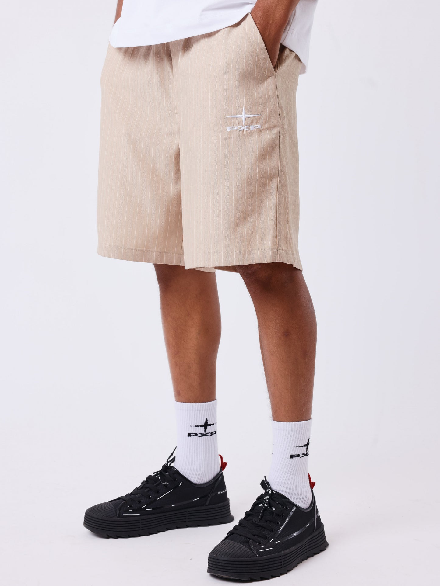 BERMUDA A RAYAS - BEIGE - PROJECT X PARIS | 2644002_BG