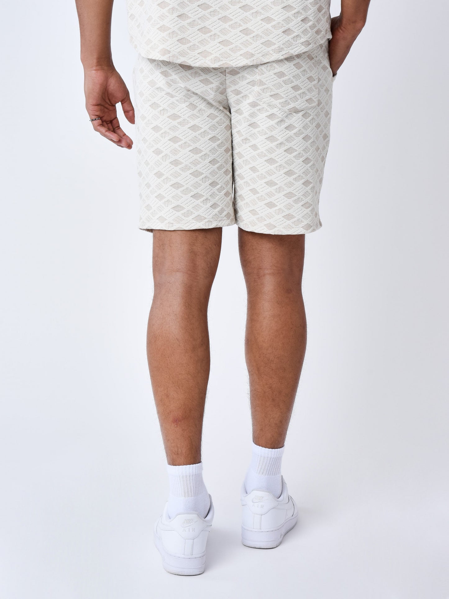 PANTALÓN CORTO CON TEXTURA - TIZA - PROJECT X PARIS | PXP 2540164-CC