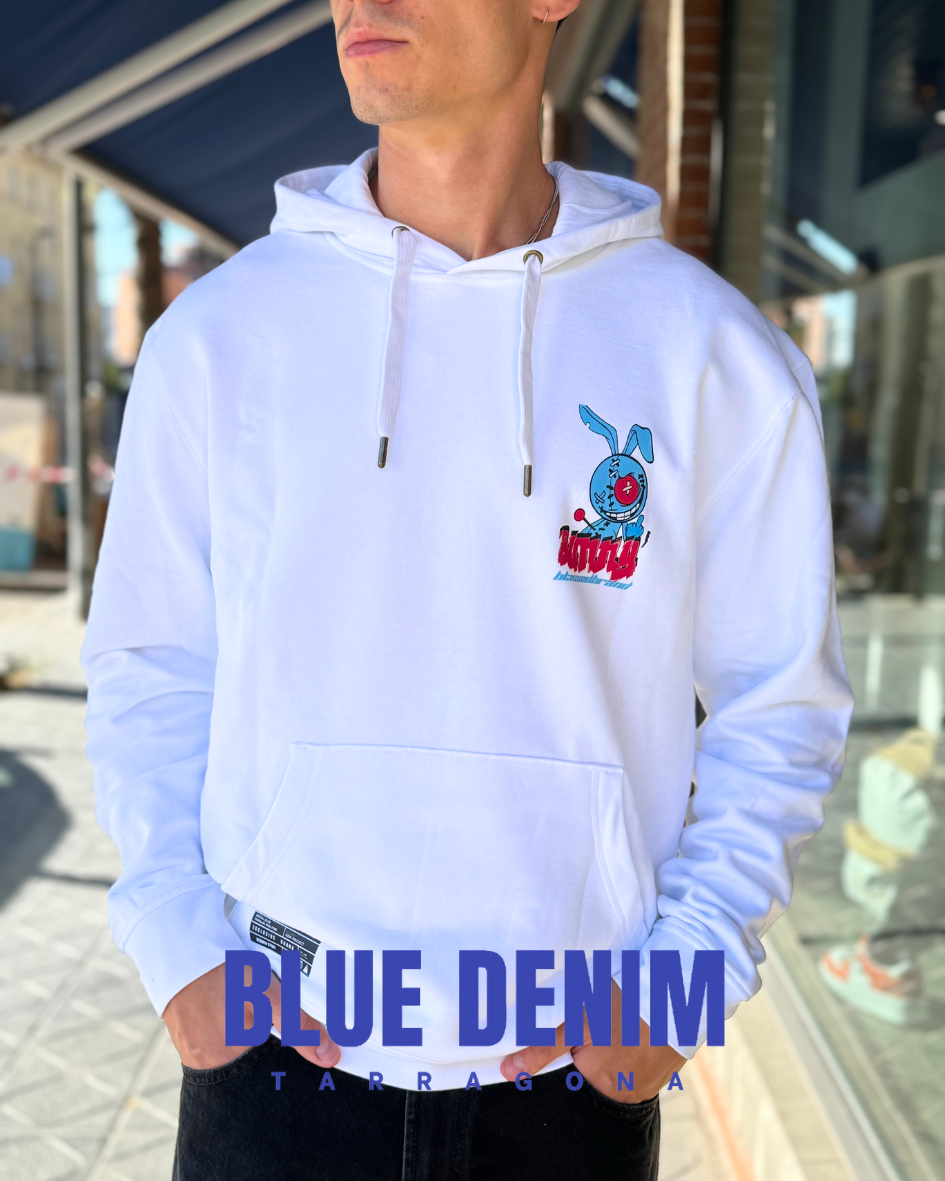 SUDADERA CON CAPUCHA "BUNNY" - BLANCO - BLESSED BRAND