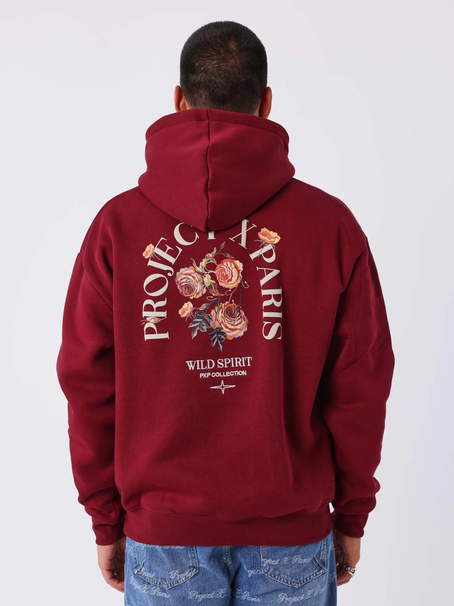 SUDADERA CAPUCHA "GOTHIC ROSES" - BURDEOS - PROJECT X PARIS | PXP 2522175
