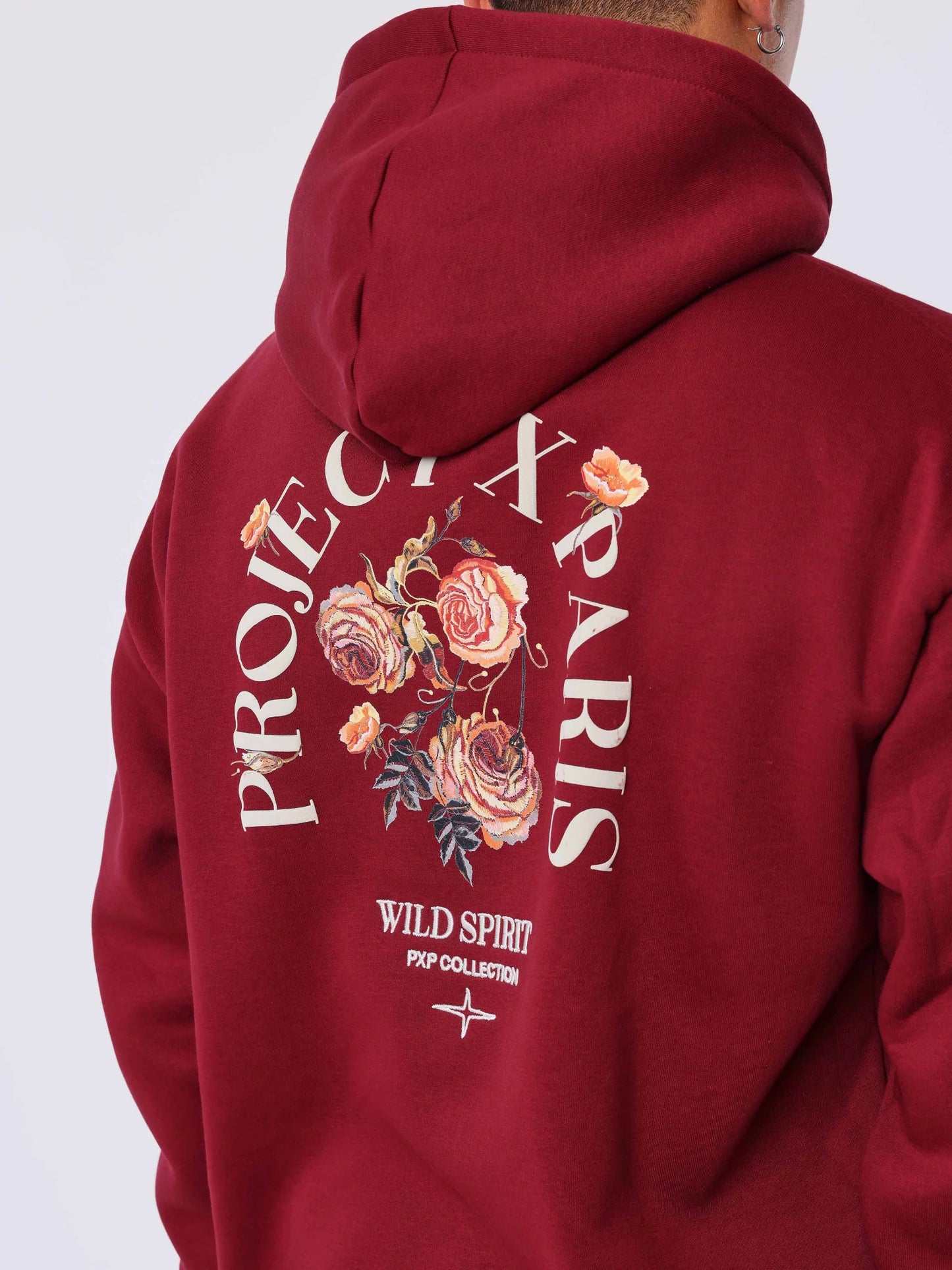 SUDADERA CAPUCHA "GOTHIC ROSES" - BURDEOS - PROJECT X PARIS | PXP 2522175