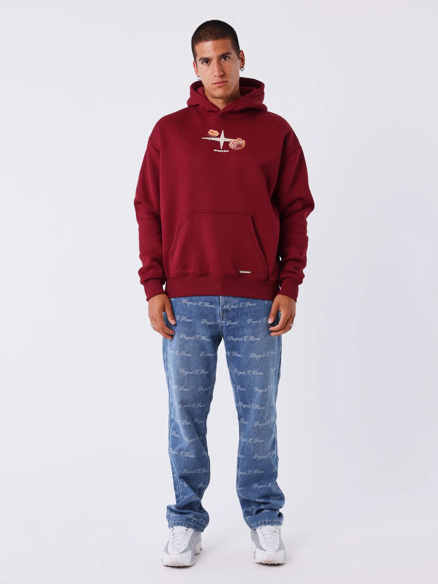 SUDADERA CAPUCHA "GOTHIC ROSES" - BURDEOS - PROJECT X PARIS | PXP 2522175