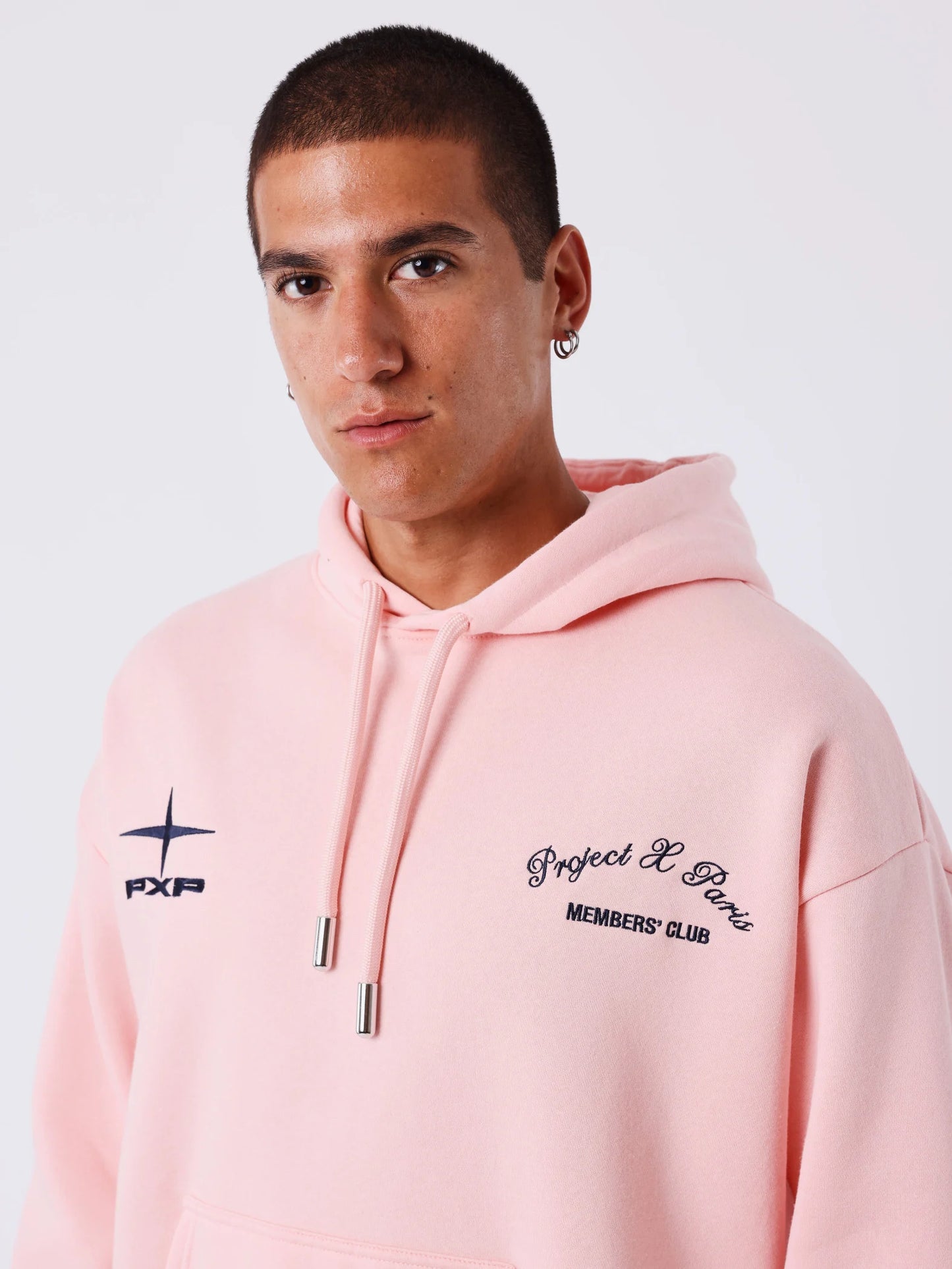 SUDADERA CON CAPUCHA "MEMBER´S CLUB" - ROSA - PROJECT X PARIS | 2522302_PK