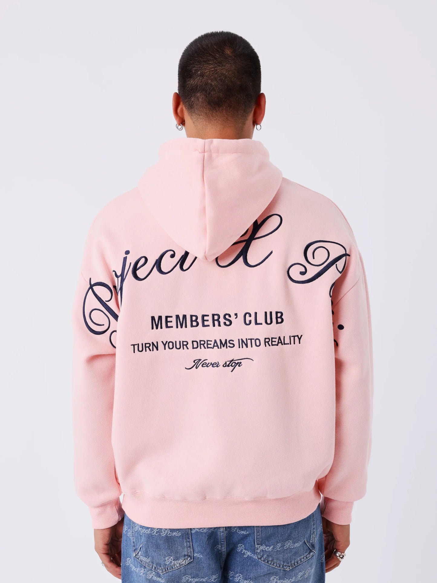 SUDADERA CON CAPUCHA "MEMBER´S CLUB" - ROSA - PROJECT X PARIS | 2522302_PK