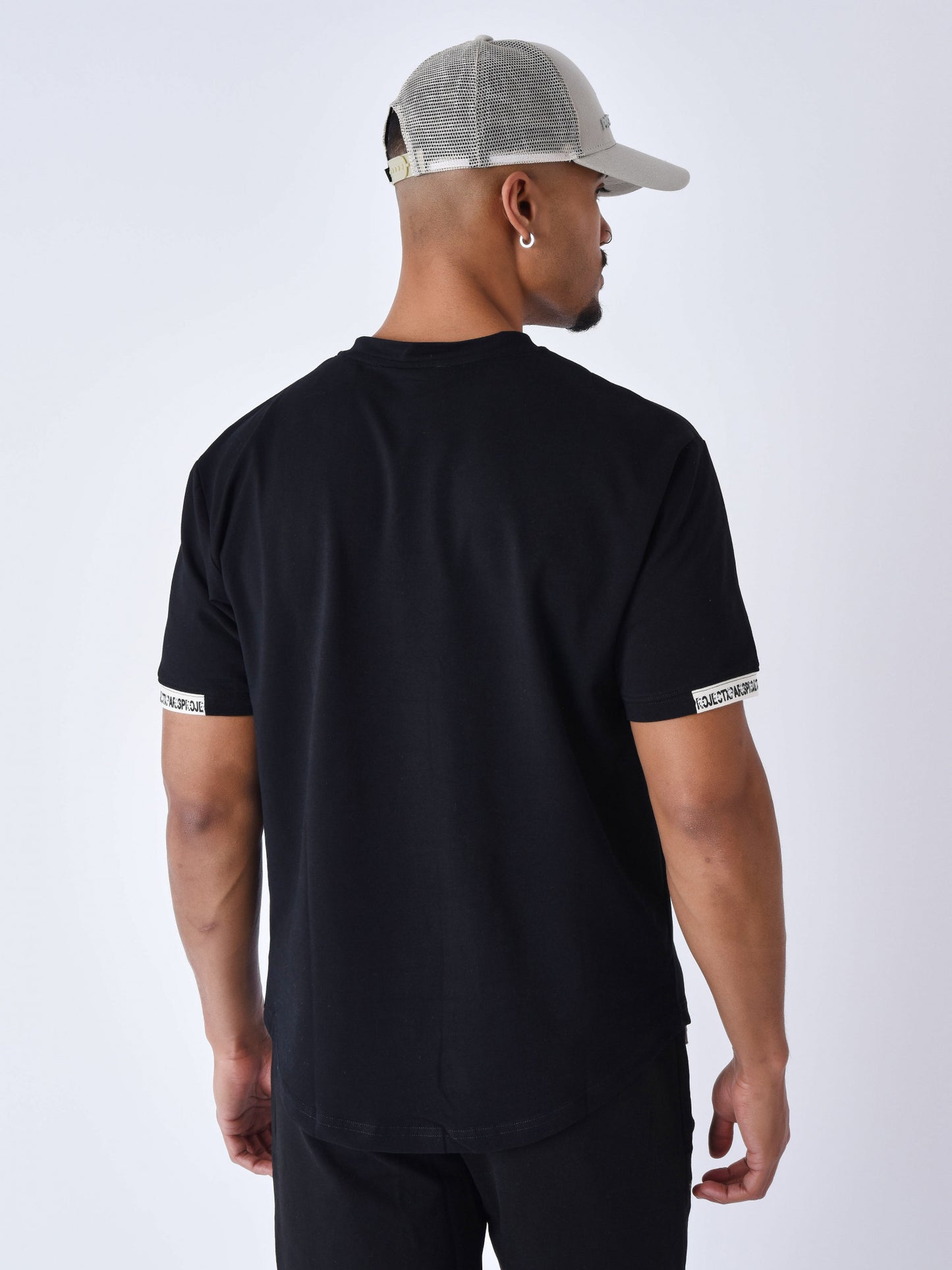CAMISETA BRAZALETE CON LOGO BORDADO - NEGRO - PROJECT X PARIS | 2210218