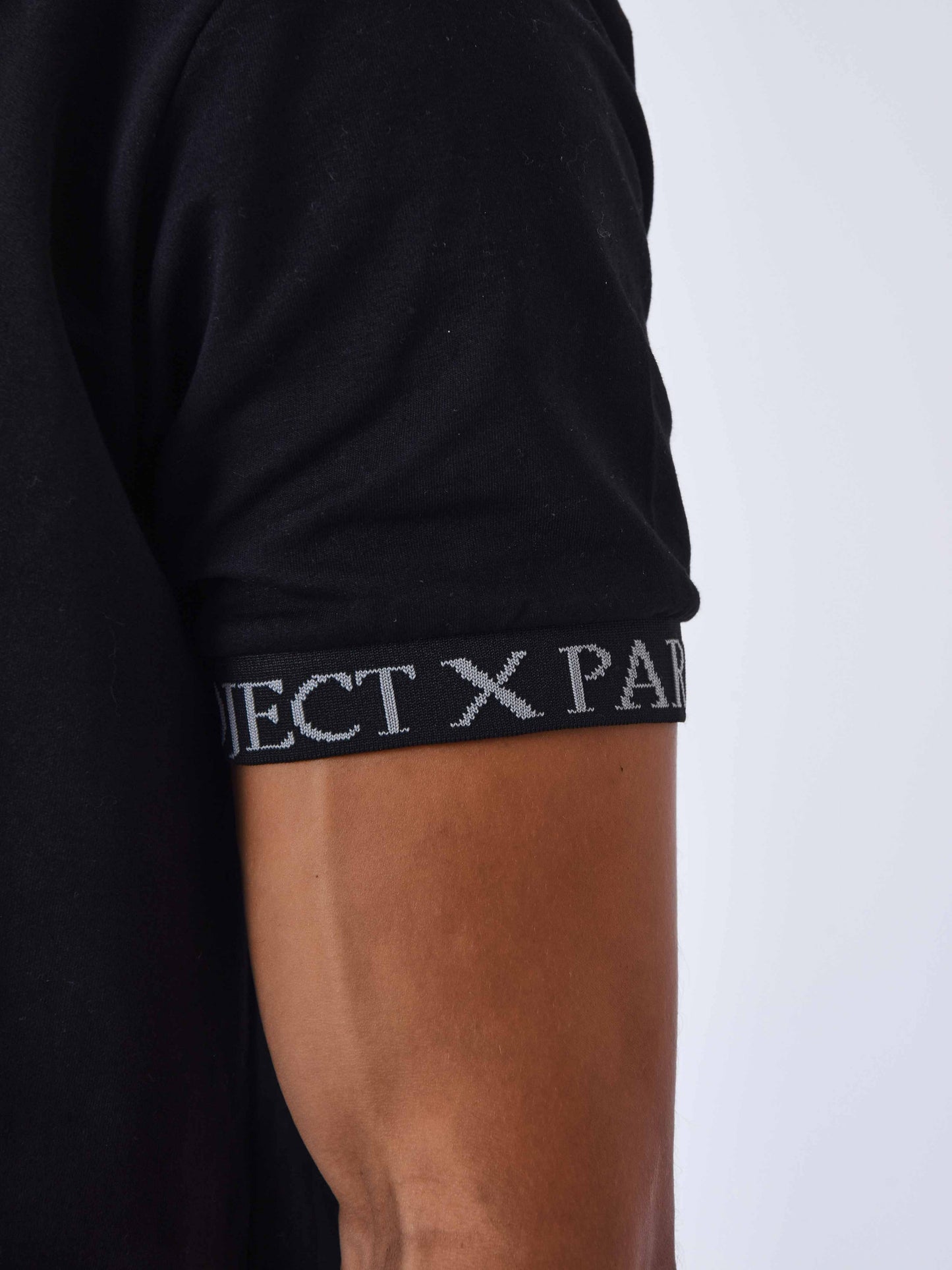 CAMISETA BRAZALETE CON LOGO BORDADO - NEGRO - PROJECT X PARIS | 2310059-BK