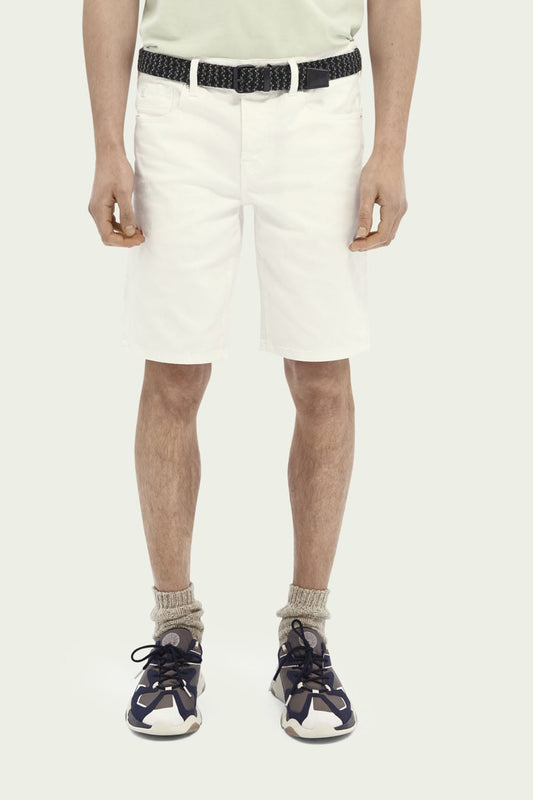 PANTALÓN CORTO VAQUERO REGULAR SLIM "RALSTON" - BLANCO - SCOTCH & SODA | 159668