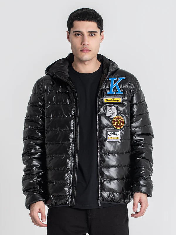 CHAQUETA CAPUCHA ¨COLLAGE¨ - NEGRO - GIANNI KAVANAGH | GKM007002