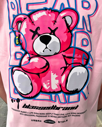 CAMISETA "BEAR TEDDY" - ROSA - BLESSED BRAND