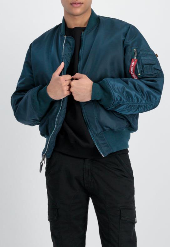 CHAQUETA BOMBER "MA-1" - AZUL VERDE - ALPHA INDUSTRIES | 100101