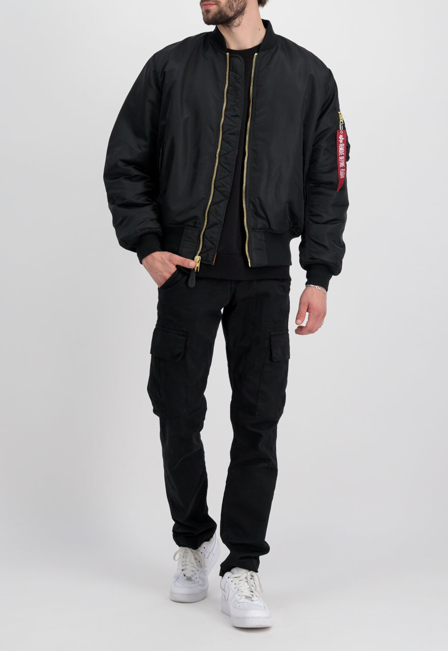 CHAQUETA BOMBER "MA-1" CLÁSICA - BLACK - ALPHA INDUSTRIES