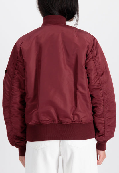 CHAQUETA BOMBER "MA-1" CLÁSICA - BURGUNDY - ALPHA INDUSTRIES