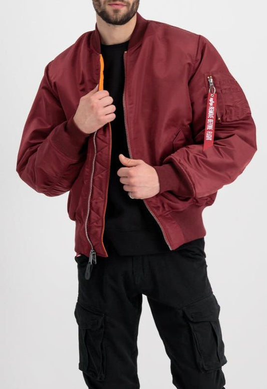 CHAQUETA BOMBER "MA-1" - BURDEOS - ALPHA INDUSTRIES | 100101