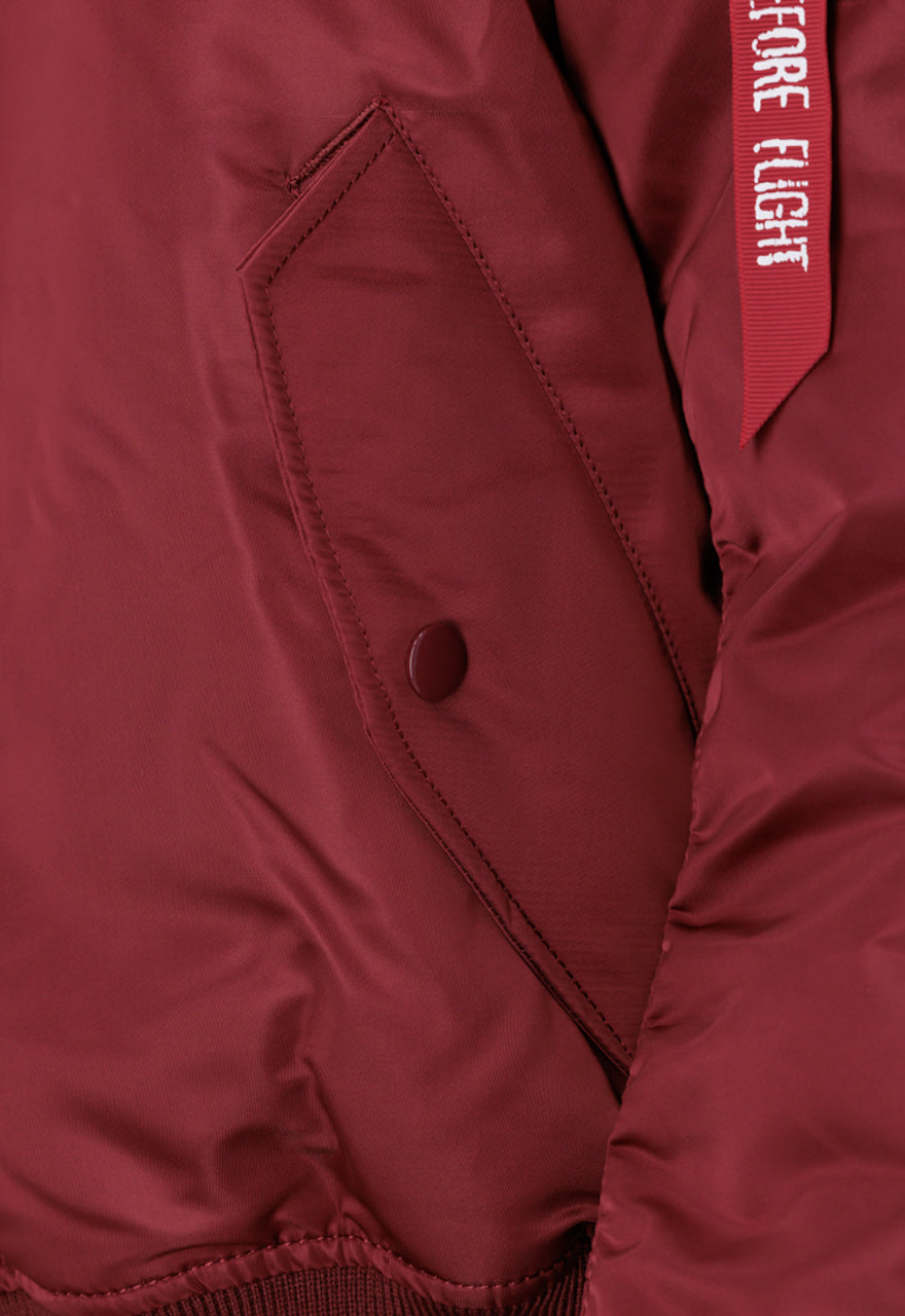 CHAQUETA BOMBER "MA-1" CLÁSICA - BURGUNDY - ALPHA INDUSTRIES