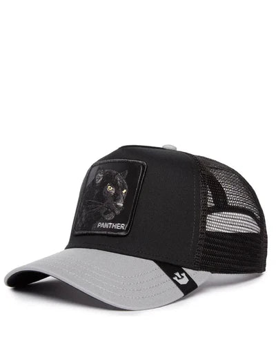 GORRA TRUCKER PANTERA "THE BLACK PANTHER" - NEGRO / GRIS OSCURO - GOORIN BROS THE FARM ANIMALS | 101-1663