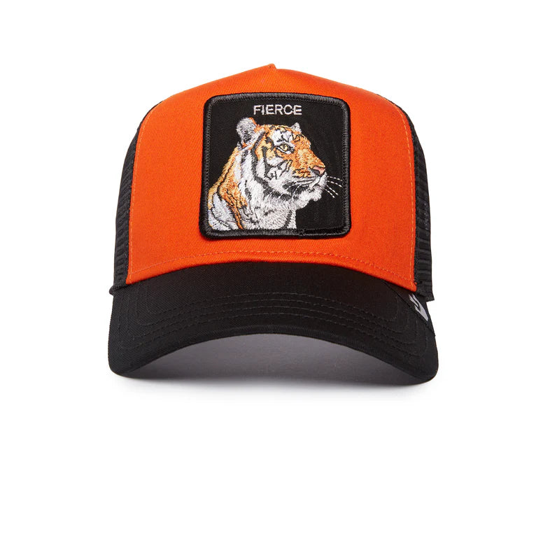 GORRA TRUCKER TIGRE "FIERCE" - ORANGE - GOORIN BROS THE FARM ANIMALS | 101-1986