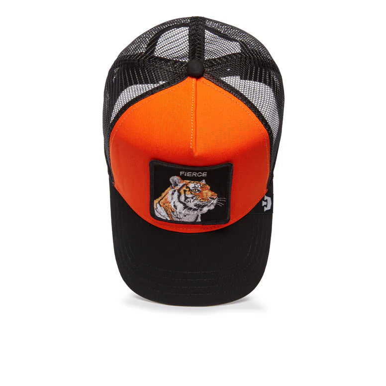 GORRA TRUCKER TIGRE "FIERCE" - ORANGE - GOORIN BROS THE FARM ANIMALS | 101-1986