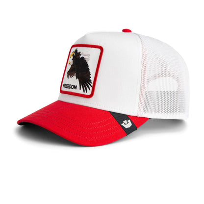 GORRA TRUCKER ÁGUILA "ELGAE" - WHITE/RED - GOORIN BROS THE FARM ANIMALS | 101-2444