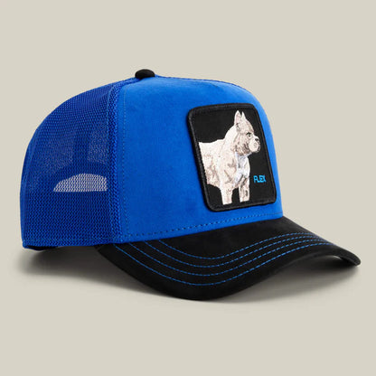 GORRA TRUCKER PITBULL "FLEX" - AZUL - GOORIN BROS THE FARM ANIMALS | 101-2580