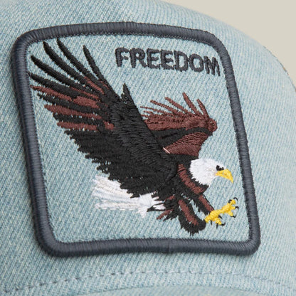 GORRA TRUCKER ÁGUILA "DENIM EAGLE" - DENIM - GOORIN BROS THE FARM ANIMALS | 101-2956