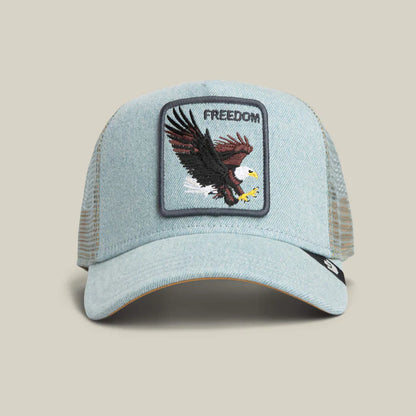 GORRA TRUCKER ÁGUILA "DENIM EAGLE" - DENIM - GOORIN BROS THE FARM ANIMALS | 101-2956