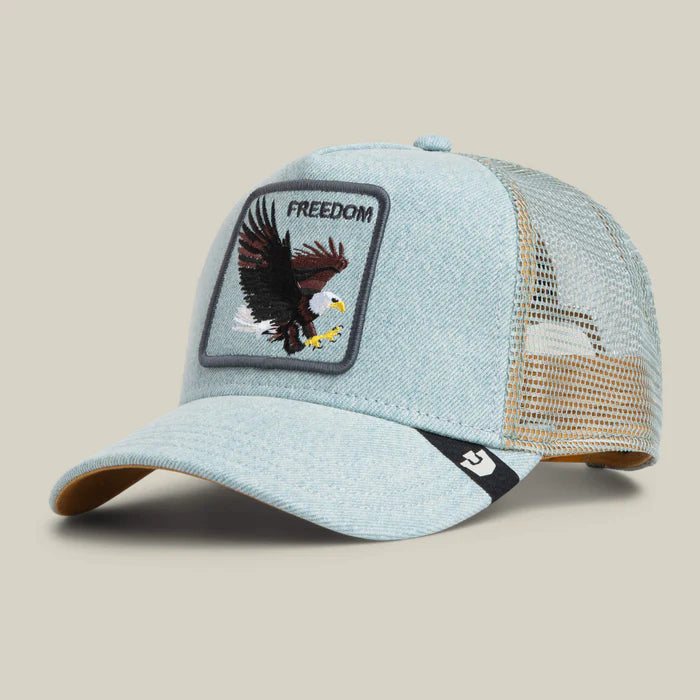 GORRA TRUCKER ÁGUILA "DENIM EAGLE" - DENIM - GOORIN BROS THE FARM ANIMALS | 101-2956
