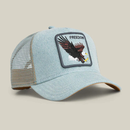 GORRA TRUCKER ÁGUILA "DENIM EAGLE" - DENIM - GOORIN BROS THE FARM ANIMALS | 101-2956