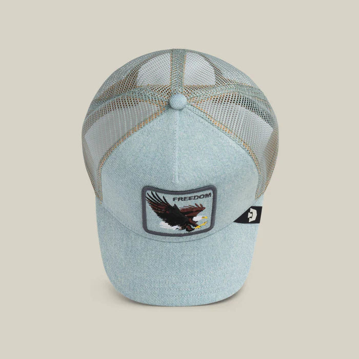 GORRA TRUCKER ÁGUILA "DENIM EAGLE" - DENIM - GOORIN BROS THE FARM ANIMALS | 101-2956