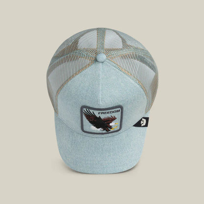GORRA TRUCKER ÁGUILA "DENIM EAGLE" - DENIM - GOORIN BROS THE FARM ANIMALS | 101-2956