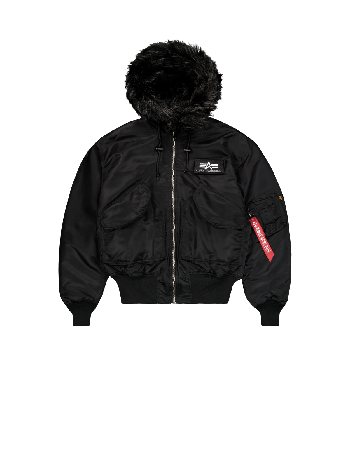 CHAQUETA BOMBER "45/P HOODED CUSTOM LOOSE BOMBER JACKET" - NEGRO - ALPHA INDUSTRIES | 113145-515
