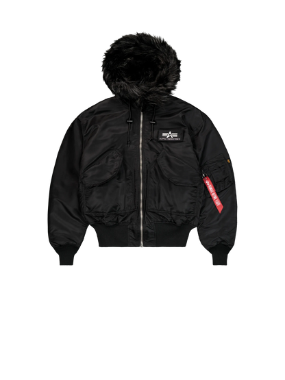 CHAQUETA BOMBER "45/P HOODED CUSTOM LOOSE BOMBER JACKET" - NEGRO - ALPHA INDUSTRIES | 113145-515