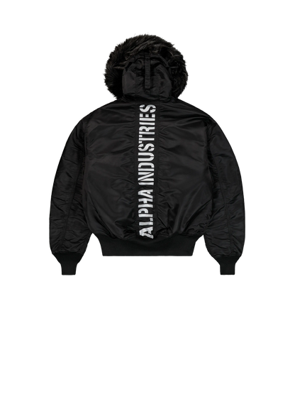 CHAQUETA BOMBER "45/P HOODED CUSTOM LOOSE BOMBER JACKET" - NEGRO - ALPHA INDUSTRIES | 113145-515