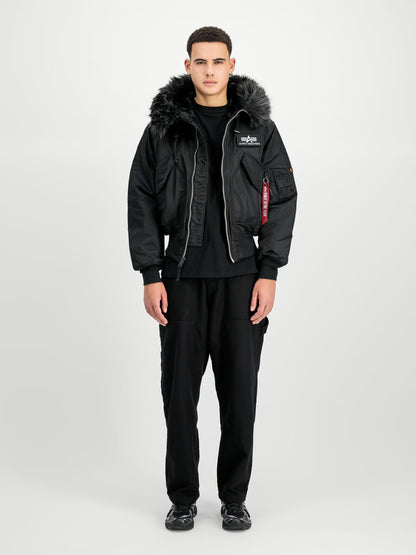 CHAQUETA BOMBER "45/P HOODED CUSTOM LOOSE BOMBER JACKET" - NEGRO - ALPHA INDUSTRIES | 113145-515