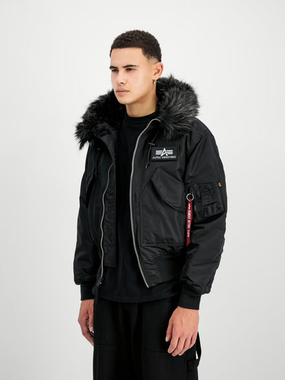 CHAQUETA BOMBER "45/P HOODED CUSTOM LOOSE BOMBER JACKET" - NEGRO - ALPHA INDUSTRIES | 113145-515
