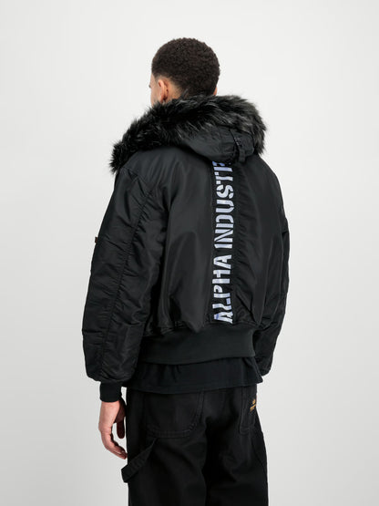 CHAQUETA BOMBER "45/P HOODED CUSTOM LOOSE BOMBER JACKET" - NEGRO - ALPHA INDUSTRIES | 113145-515