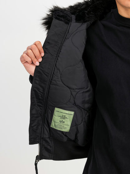 CHAQUETA BOMBER "45/P HOODED CUSTOM LOOSE BOMBER JACKET" - NEGRO - ALPHA INDUSTRIES | 113145-515