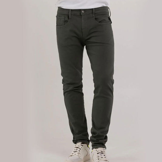 PANTALÓN VAQUERO AJUSTADO SLIM FIT ANBASS HYPERFLEX - VERDE - REPLAY | M914Y.000.8366197