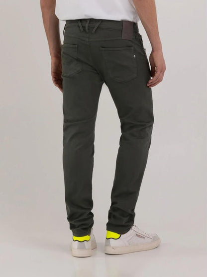 PANTALÓN VAQUERO AJUSTADO SLIM FIT ANBASS HYPERFLEX - VERDE - REPLAY | M914Y.000.8366197