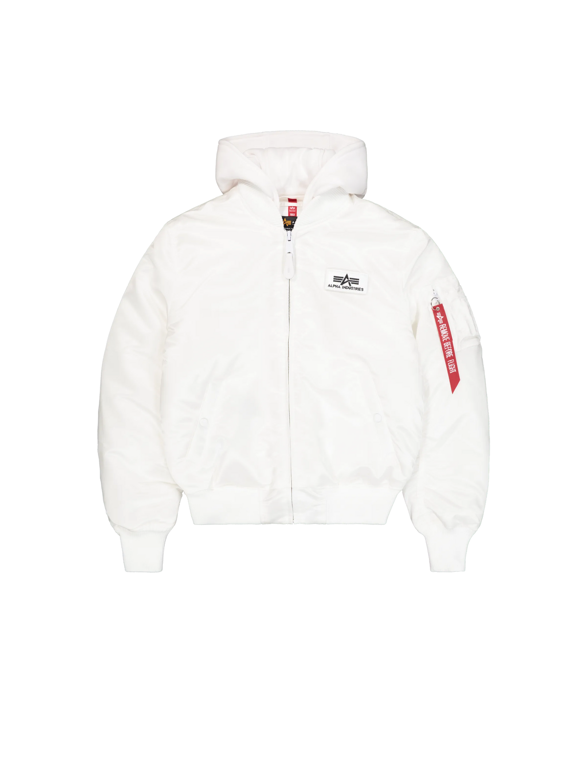 CHAQUETA BOMBER "MA-1 ZH BACKPRINT SLIM" - BLANCO - ALPHA INDUSTRIES | 128113-92
