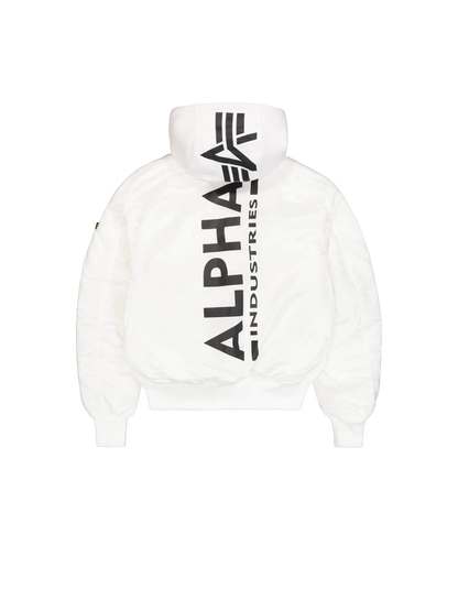 CHAQUETA BOMBER "MA-1 ZH BACKPRINT SLIM" - BLANCO - ALPHA INDUSTRIES | 128113-92